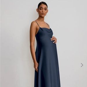 NWT Jenny Yoo Addison Maternity Dress - French Blue